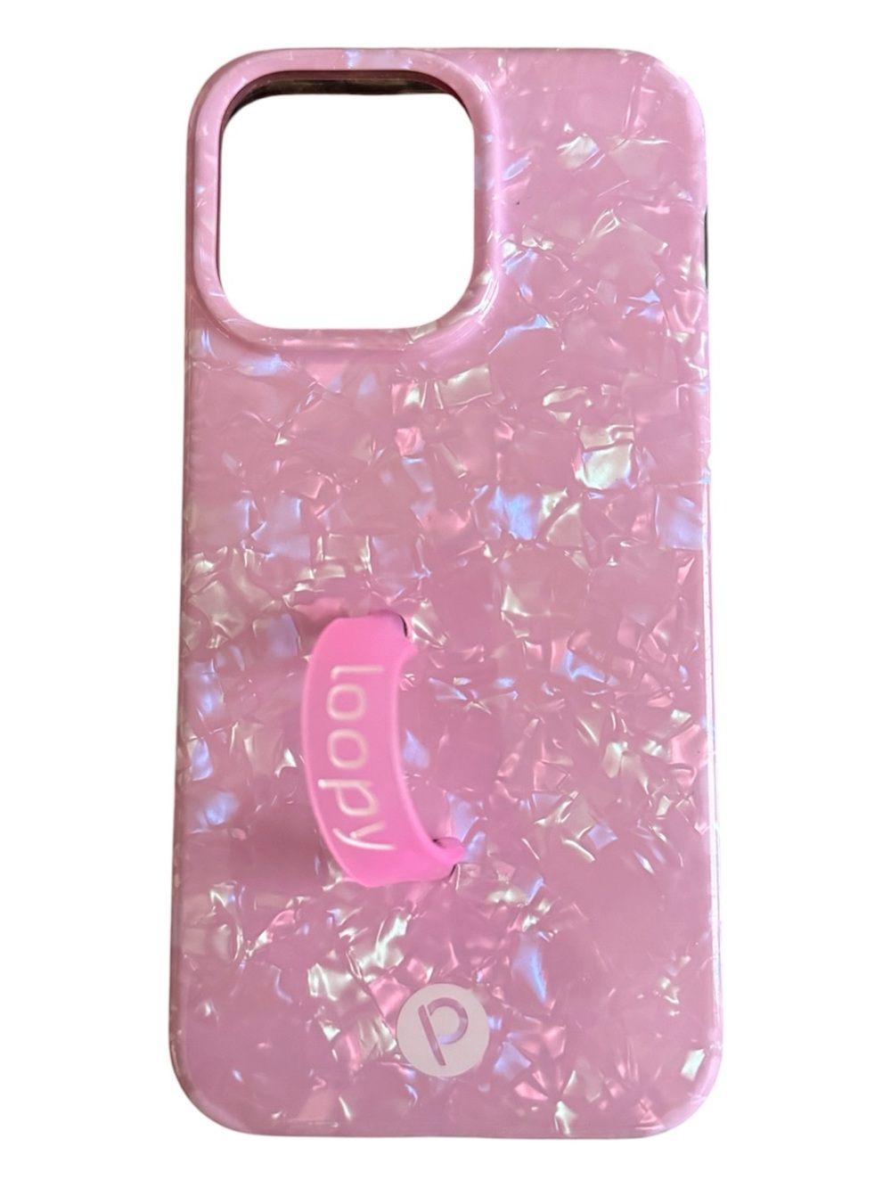 Loopy Case Pink Opal Shell Phone Case For iPhone 15 Pro Max